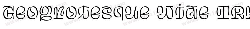 Geogrotesque Wide TRIAL Rg字体转换